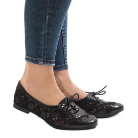 Sneakers nere in pizzo HC236 nero
