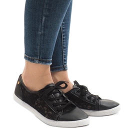 Sneakers JX05 in pizzo nero