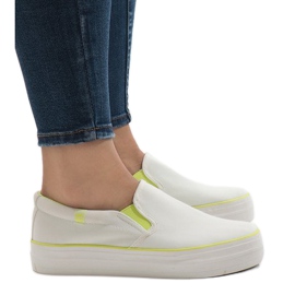 Piattaforma sneakers bianca GF-41