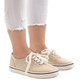 7-4K919B sneakers in pizzo beige