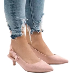 Décolleté rosa su tacco B-43