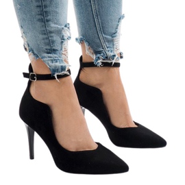 Décolleté nere su tacco B-54 nero