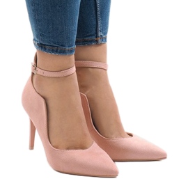Décolleté rosa su tacco B-54
