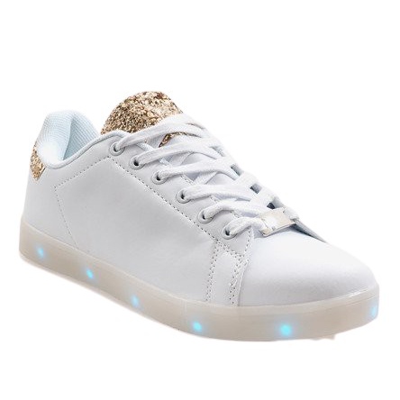 Sneakers bianche luminose 7-P7936F1-12 bianca