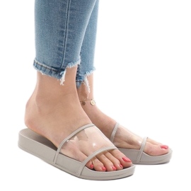 Ciabatte trasparenti grigie 815 grigio