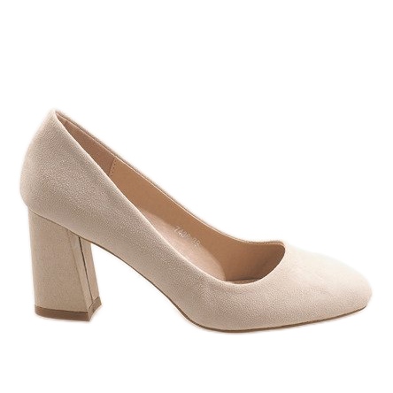 Tacchi alti beige 7436