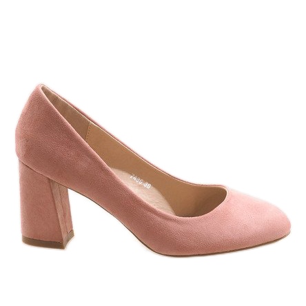 Décolleté rosa con tacco 7436