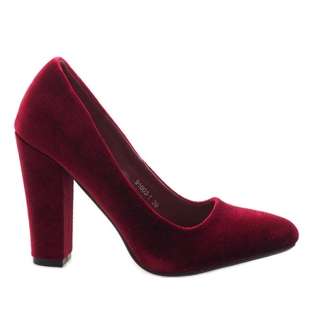 Pompe in velluto rosso sul pilastro 91603-1 multicolore
