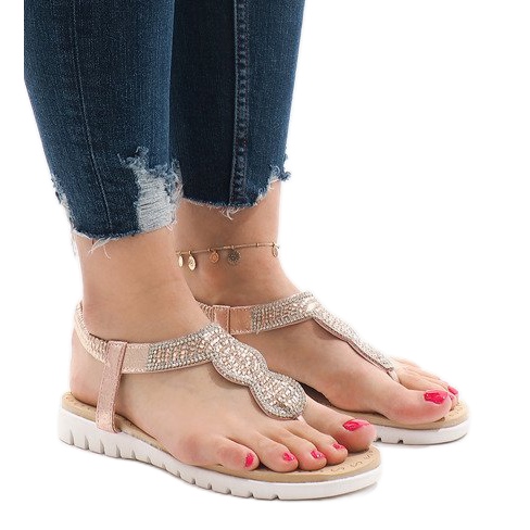 Sandali rosa decorati S11