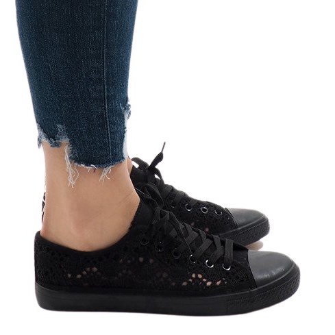 Sneakers nere in pizzo RL-673 nero