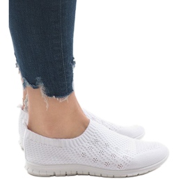 Scarpe sportive bianche B111-13 bianco
