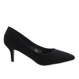 Décolleté nere sul tacco P-6377 nero