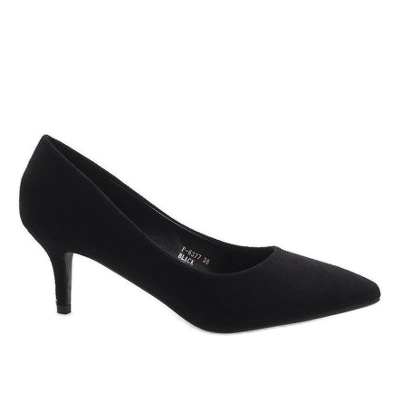 Décolleté nere sul tacco P-6377 nero