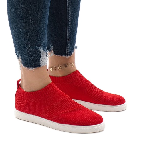 1150-Y scarpe sportive rosse rosso