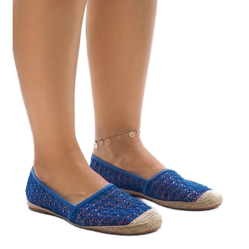 Espadrillas blu traforate B215-2