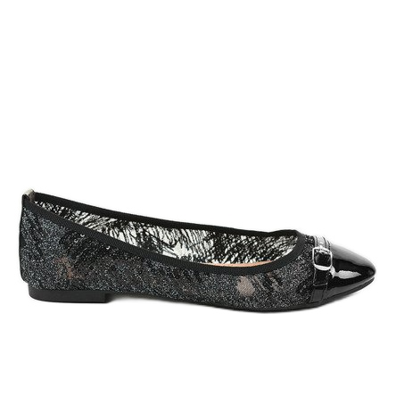 Ballerine nere traforate 98-5y nero