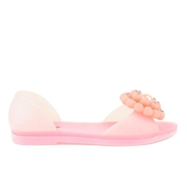Sandali rosa Meliski con fiore HM701