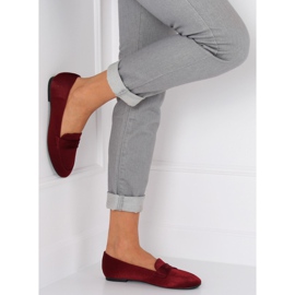 Mocassini da donna bordeaux 3109 Red II-GAT rosso