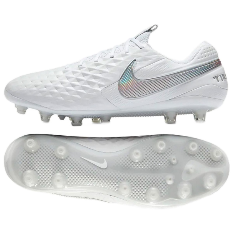 Scarpa da calcio Nike Tiempo Legend 8 Elite AG-Pro M BQ2696-100 bianca bianca