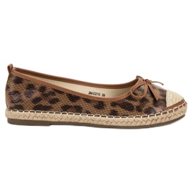 GUAPISSIMA Ballerine maculate marrone