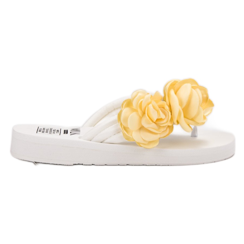 SHELOVET Infradito Leggere Con Fiori bianca