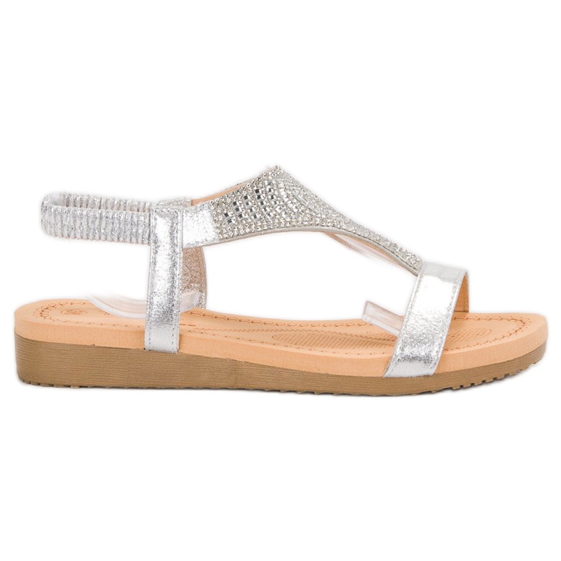 Top Shoes Eleganti sandali argento grigio