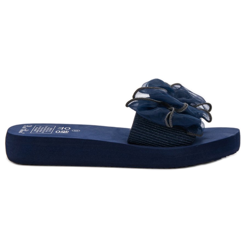 Best Shoes Pantofole in schiuma con fiocco blu