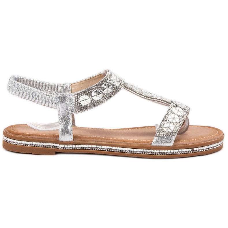 Bello Star Sandali argento decorati grigio