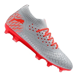 Scarpe da calcio Puma Future 4.2 Netfit Fg / Ag M 105611-01 multicolore grigio