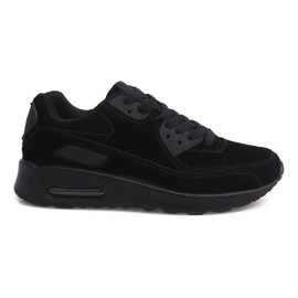 Scarpe Sportive Sneakers Suede 55109-1 Nero