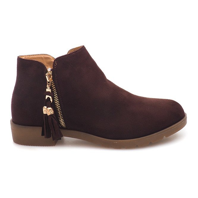 Stivaletti in pelle scamosciata Jodhpur 8565 Marrone