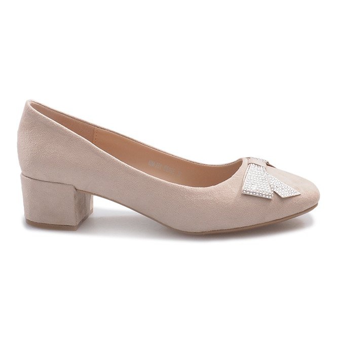 Décolleté beige su finto pilastro