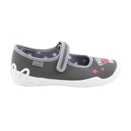 Scarpe per bambini Befado 114Y370 rosa grigio