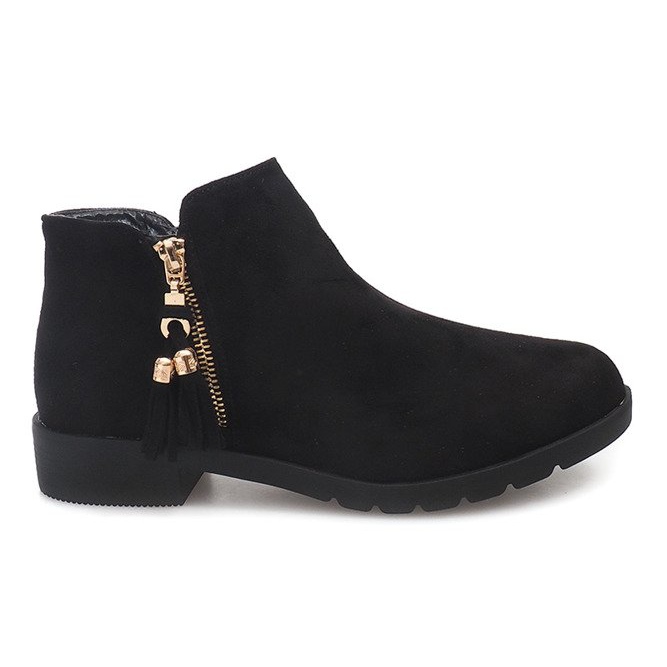 Stivaletti in pelle scamosciata Jodhpur 8565 Nero