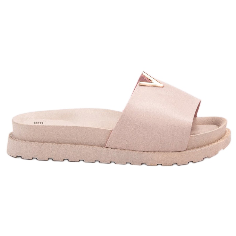 SHELOVET Pantofole Sulla Piattaforma rosa