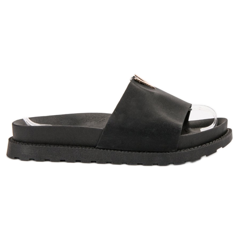 SHELOVET Pantofole Sulla Piattaforma nero