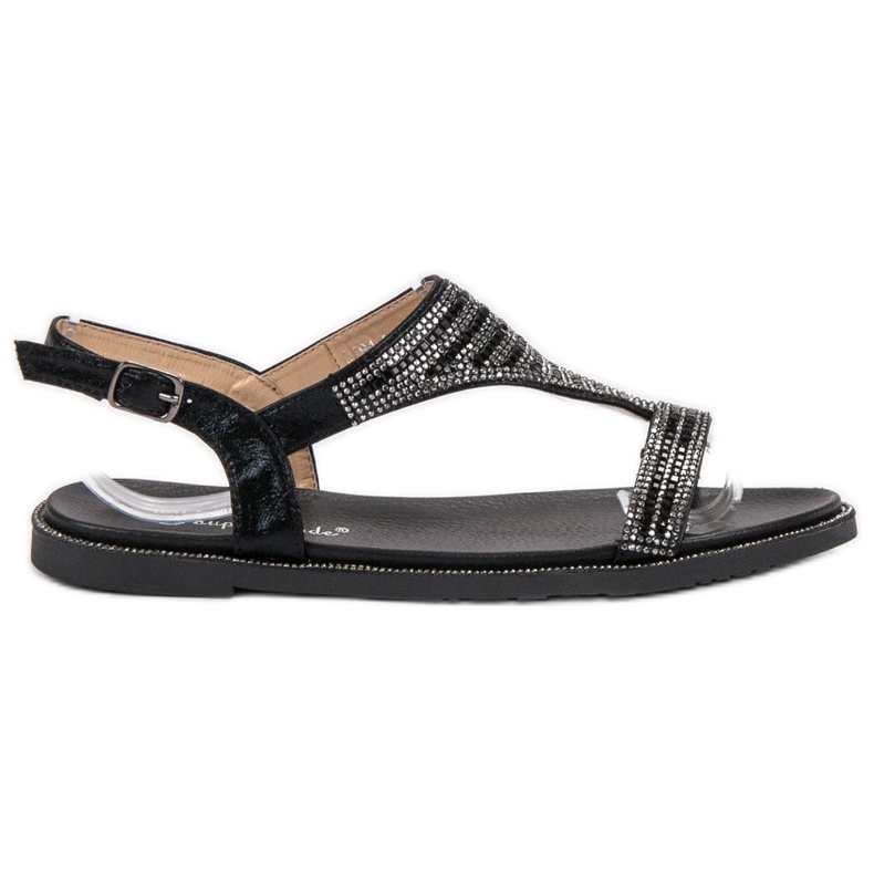 Super Mode Eleganti sandali neri nero