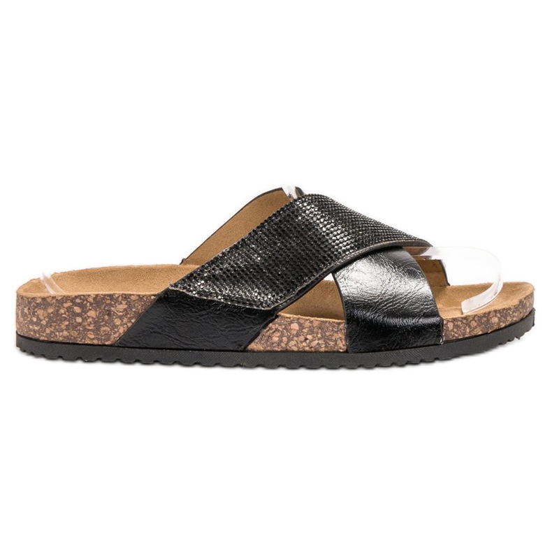 SHELOVET Pantofole Nere Classiche nero