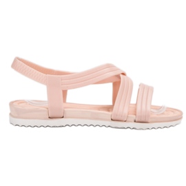 SHELOVET Sandali di gomma senza lacci rosa