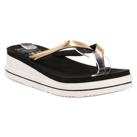 SHELOVET Infradito con zeppa nero