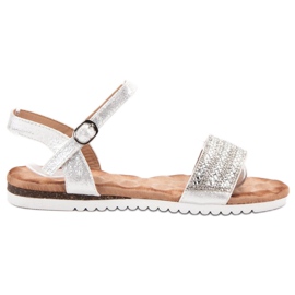 Emaks Sandali Con Cubic Zirconia grigio