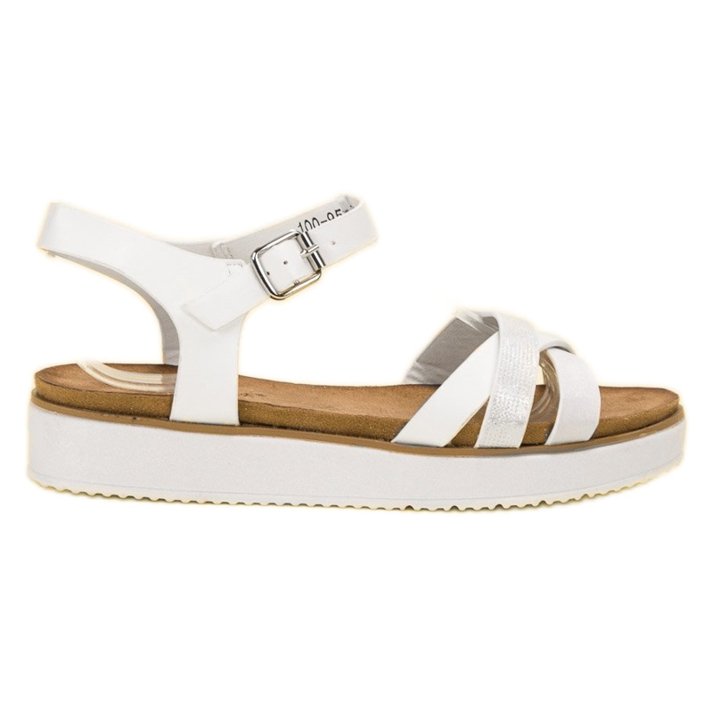 Bestelle Sandali Con Suola Glitter bianca