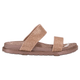 EXQUILY Pantofole di gomma alla moda rosa