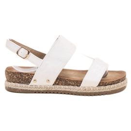Bestelle Sandali Con Glitter bianca