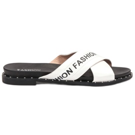 SHELOVET Pantofole bianche alla moda bianca
