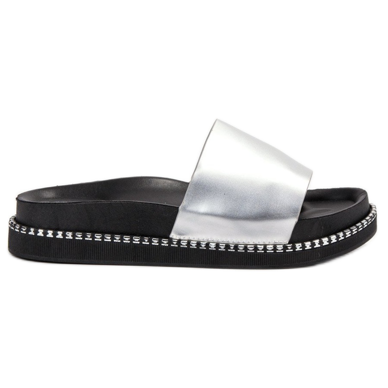 Bestelle Pantofole argento da donna grigio