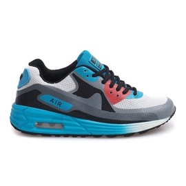 Scarpe da corsa Neony B306-9 Bianco nero blu multicolore
