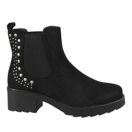 Kayla Shoes Stivali neri isolati con tacco alto 88048 nero