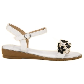 Forever Folie Sandali Con Fiori bianca