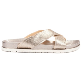 Emaks Pantofole Dorate Con Glitter d'oro